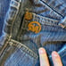 Super cool y2k Mecca baggy jeans with embroidery