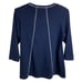 E.L.I. by J'Envie Sport Navy Pima Blend Boat Neck Top
