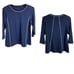 E.L.I. by J'Envie Sport Navy Pima Blend Boat Neck Top