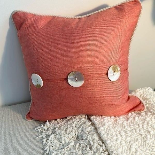 Coral Accent throw Pillow 20”x20”