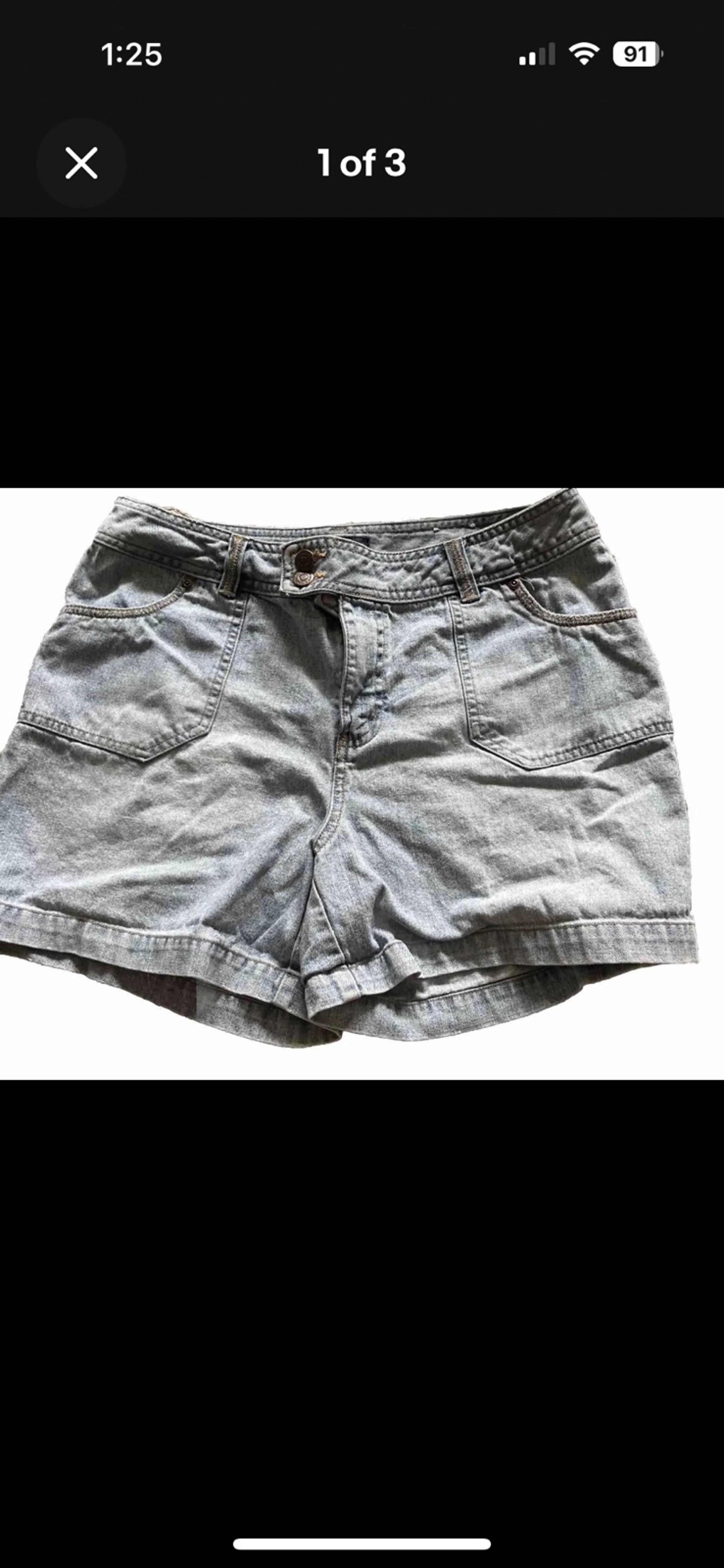 Vtg Sonoma  Women's Denim Shorts Size 12.  Boyfriend Style