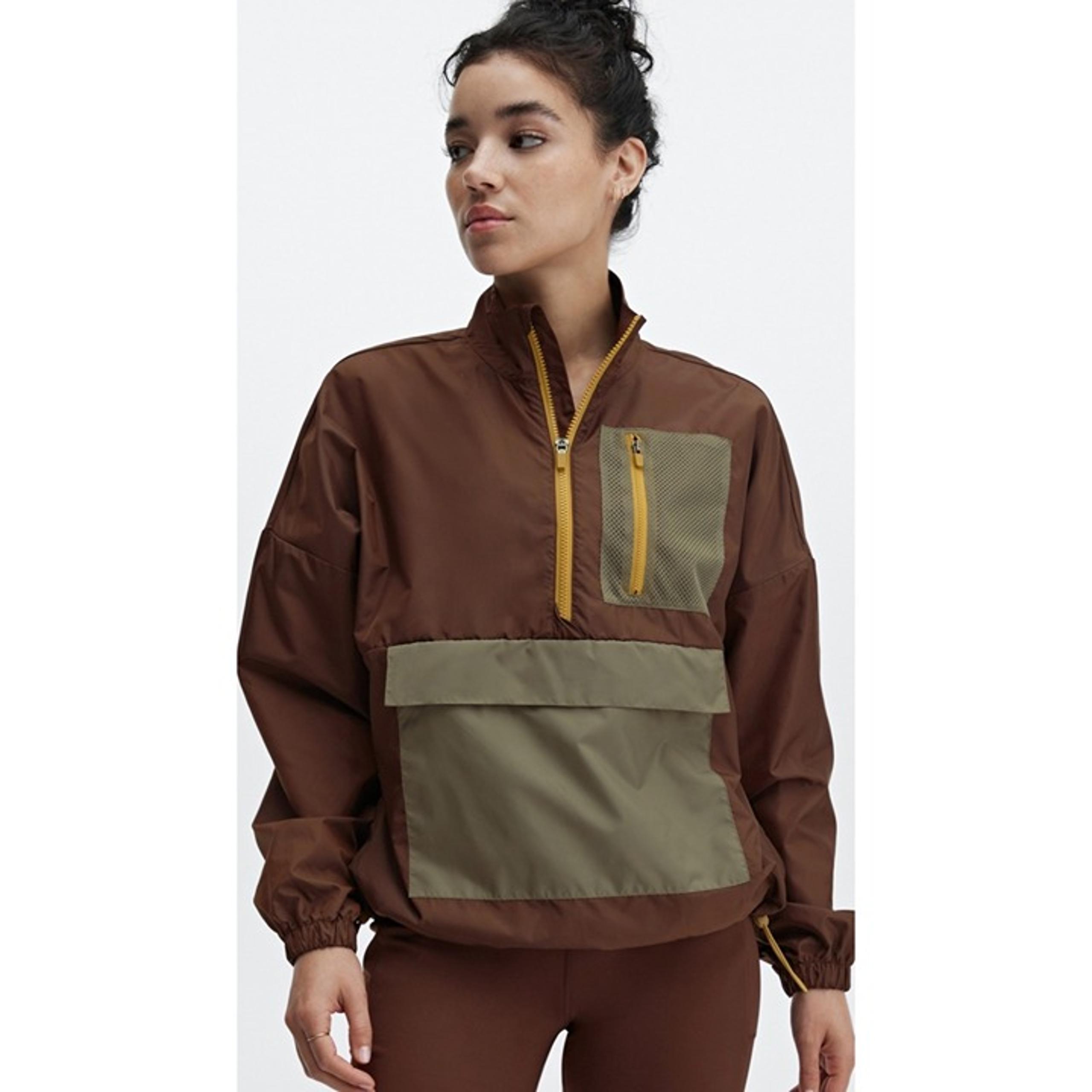 Fabletics Shawn Cropped Half-Zip Pullover Windbreaker Jacket Size XXL