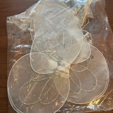BRAND NEW CLAIRES KIDS ANGEL WINGS , HALO AND SILVER STAR WAND