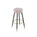 Counter Height Bar Stools Set of 2, Velvet Kitchen StoolsUpholstered 24 Inches