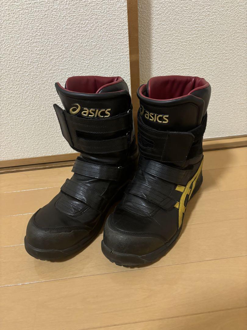 ASICS Black and Gold Safety Shoes Working Shoes FCP401 26.5cm