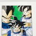 Dragon Ball Illustration with Flames - Part of Officially Published Collection