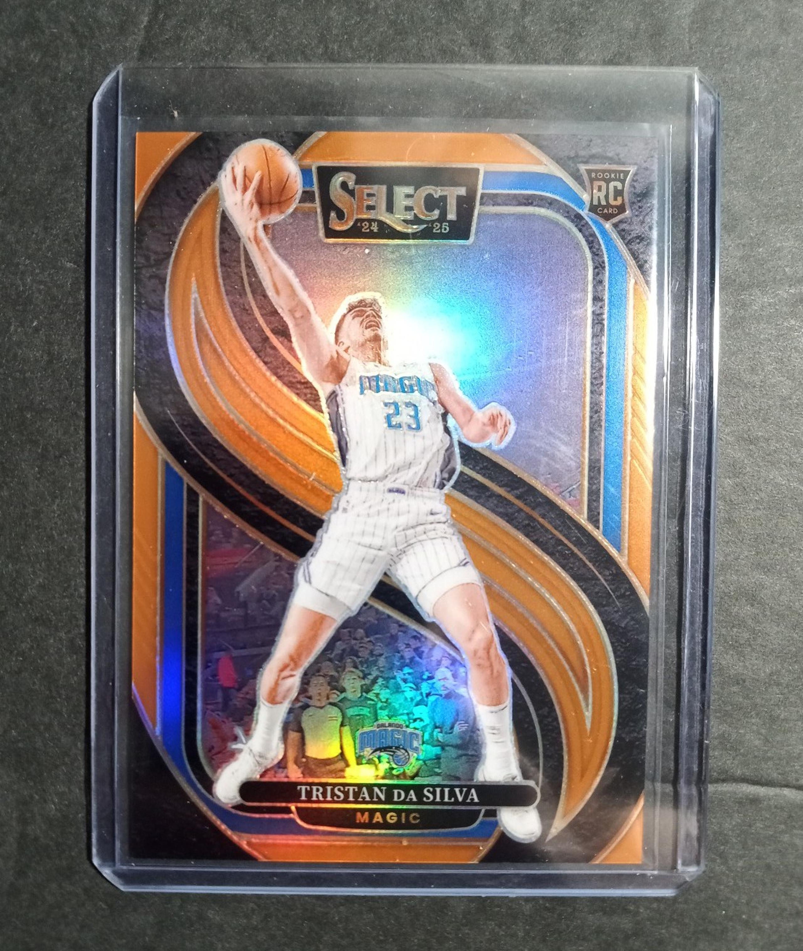 2024-25 Panini Select Tristan de Silva #167 Premier Level Orange Prizm RC 17/65