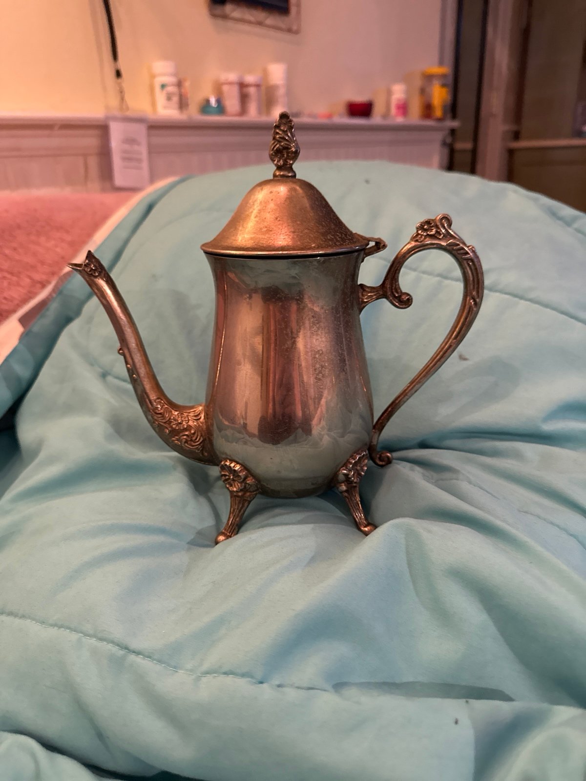 Silver vintage tea pot series