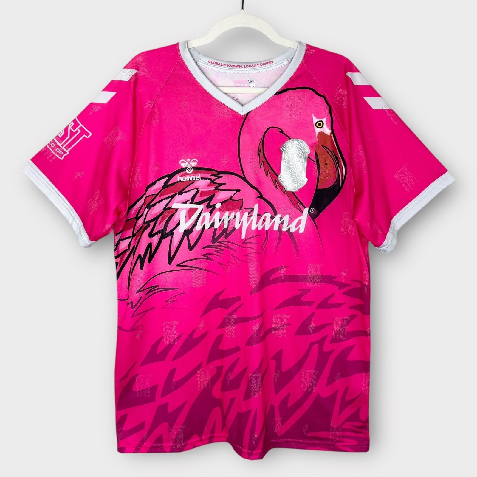 Hummel 2022 Forward Madison FC Flamingos Alternate Kit XL Soccer Jersey Football