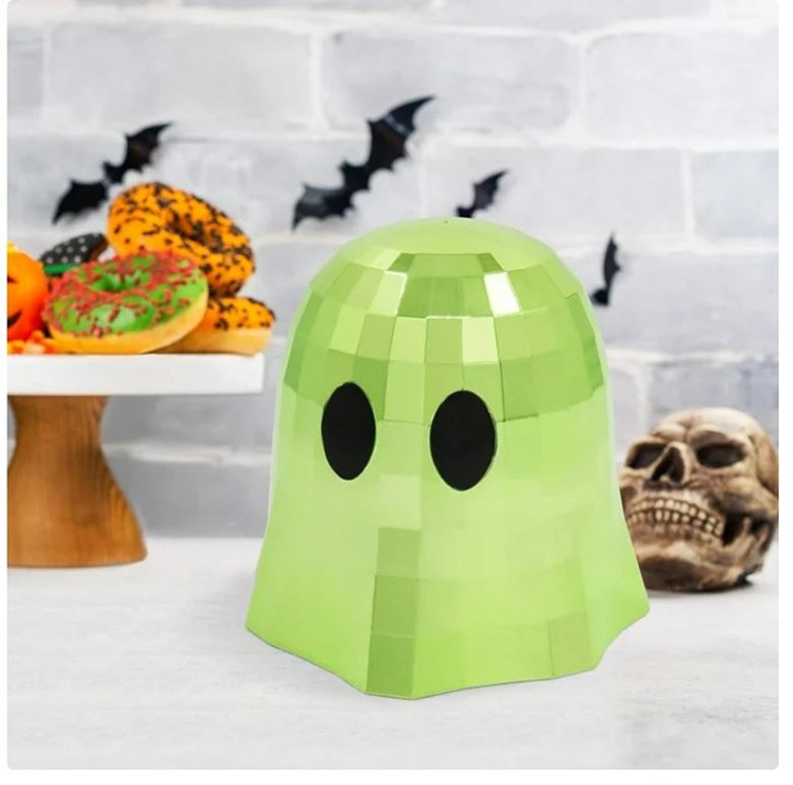 Halloween Pink Disco Ghost with Big Eye Tabletop Decor 4.7"H (NEW)