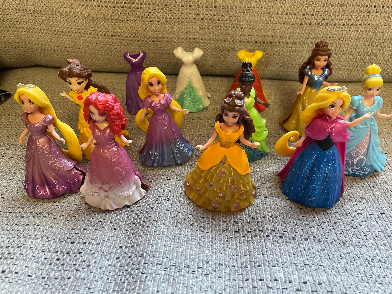 Polly pockets magic clip dolls Disney princesses figurines toys