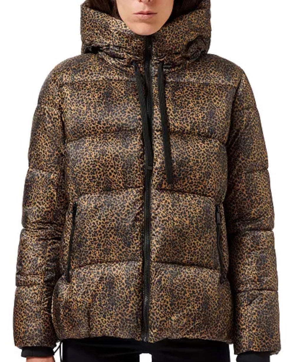 Sam Edelman leopard-printed Puffer Jacket | Medium