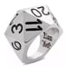 Polyhedral Dice Ring Steel Size 9 Men