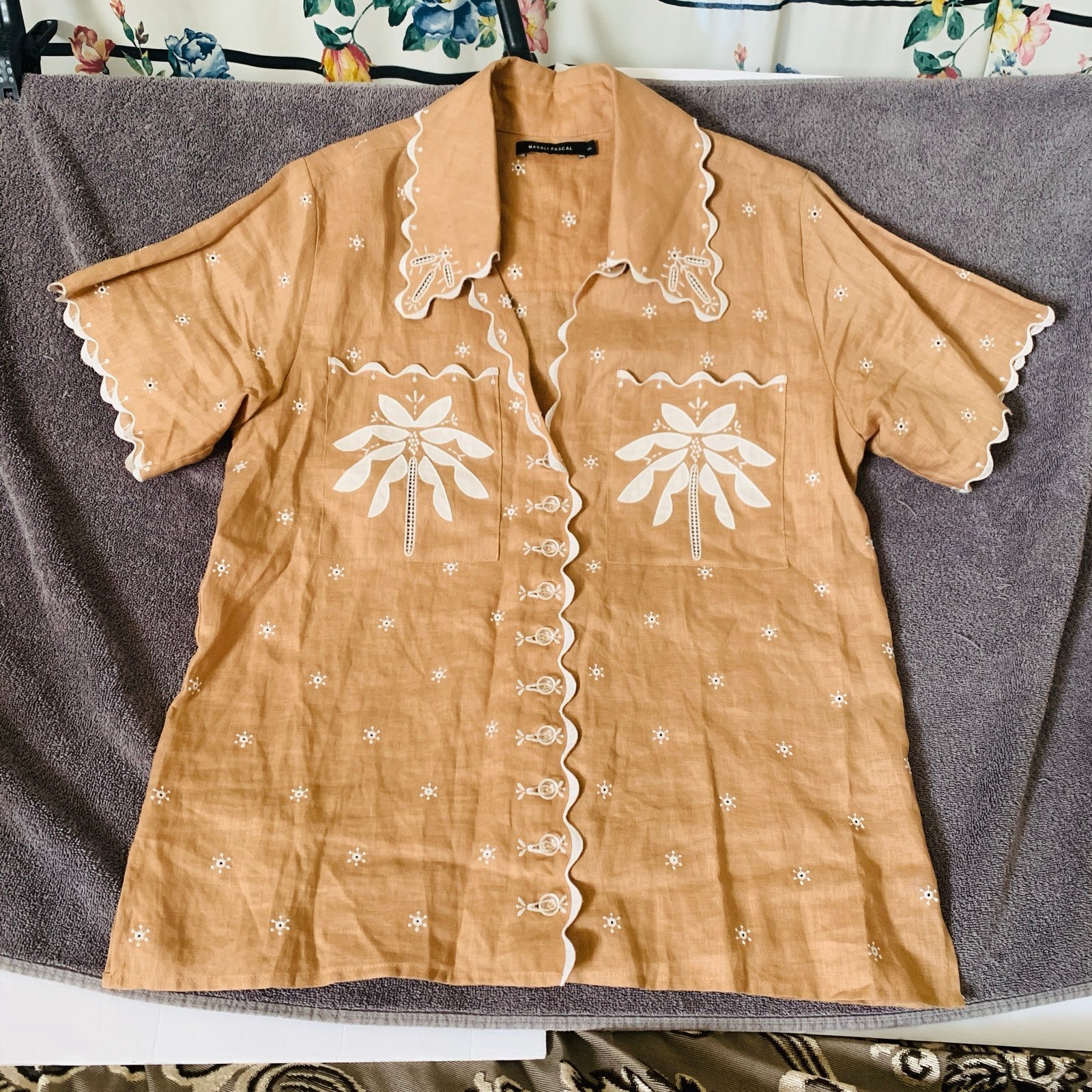 Magali Pascal Palmiere Linen Shirt Small