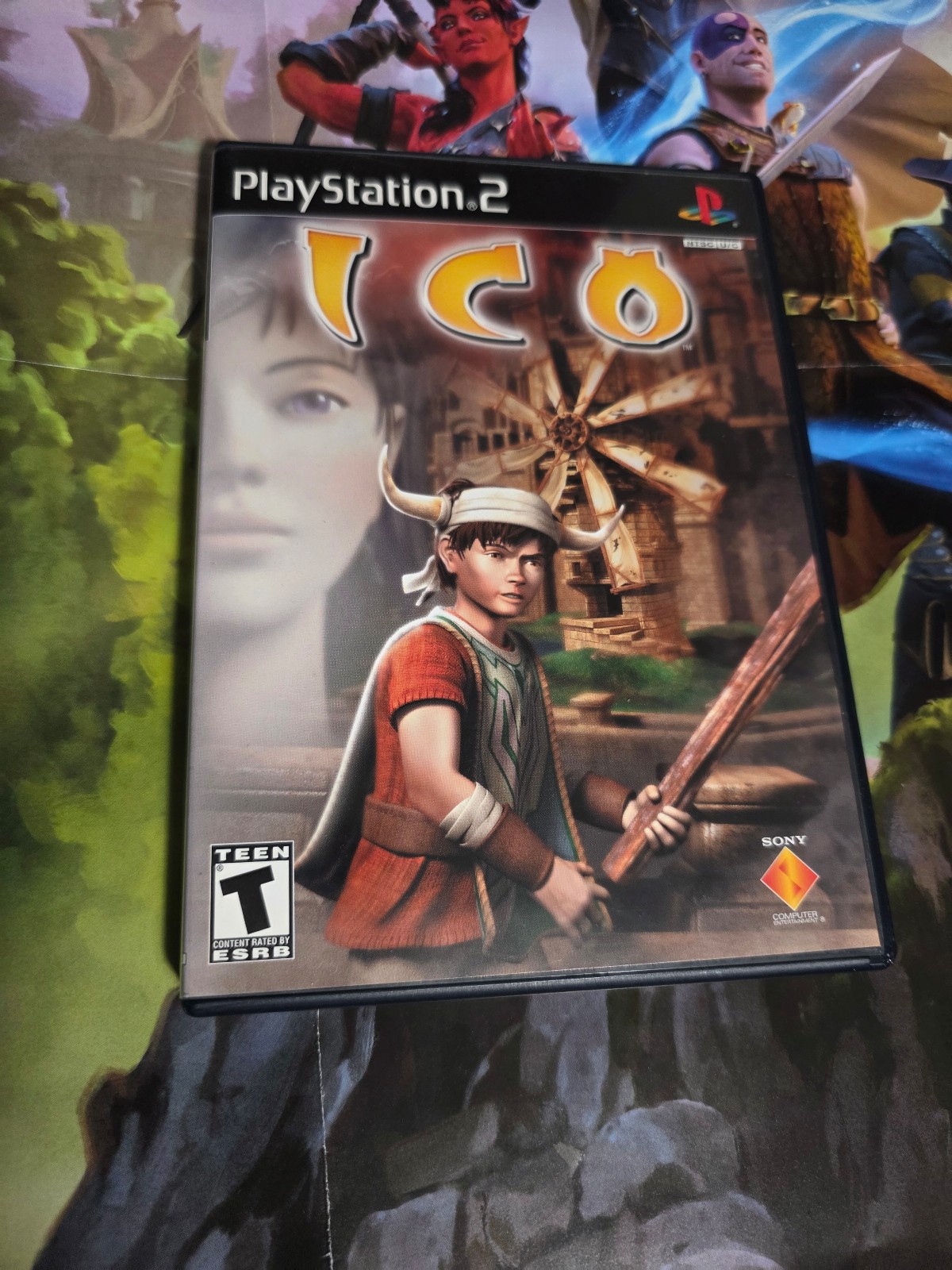 Ico Sony PlayStation 2 Black Label Disc and Manual, Tested and Working