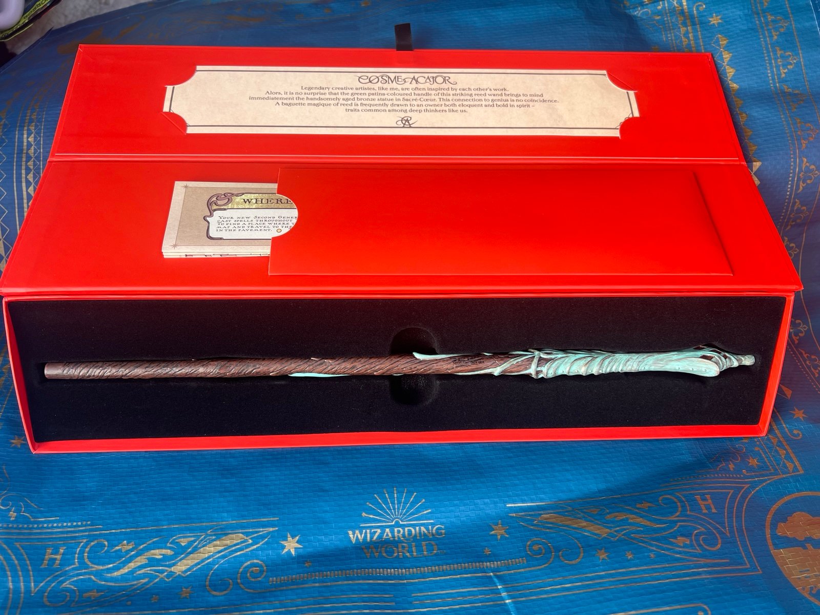 Universal Epic Universe Cosme Acajor Exclusive Interactive Wand - Reed