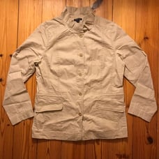 Eileen Fisher Khaki Button Up Jacket, M