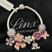Linx Snake Chain Bracelet with Mom Themed Charms