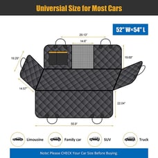 Dog Car Seat Cover for Back Seat Waterproof Upgraded Dog Car Seat