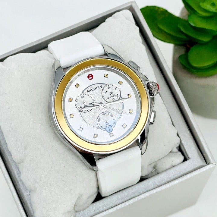 michele cape topaz watch