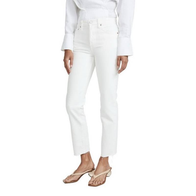 NWT TRAVE BIG EMPTY CONSTANCE WHITE JEANS