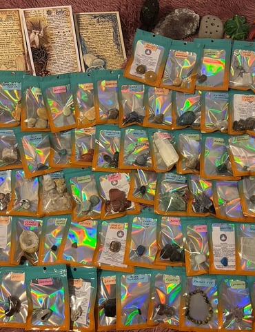 HUGE Healing Crystal Rock Collection + Jewelry, Towers, and Pendulum
