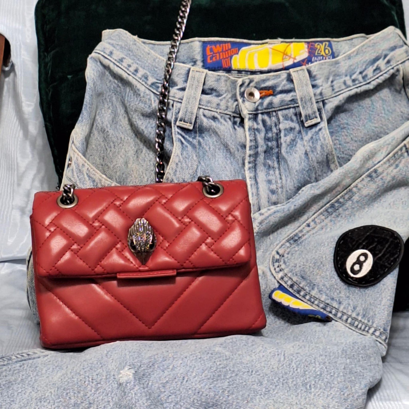 Crossbody Kurt Geiger London RED Small kensington bag