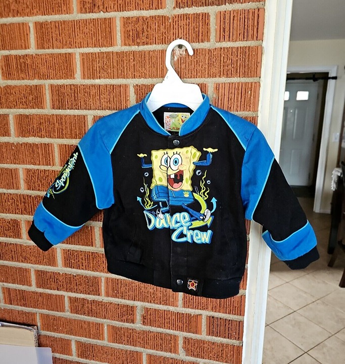 SpongeBob SquarePants Jeff Hamilton JH Designs Racing Jacket Toddler 4T NICK