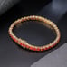 14K Gold 2ct Womens Orange Amber Gemstone Tennis Bracelet 8 Ladies New Jewelry