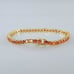 14K Gold 2ct Womens Orange Amber Gemstone Tennis Bracelet 8 Ladies New Jewelry