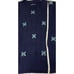 Vintage Gant Hand Intarsia Cable Knit Sweater Argyle Print V Neck Blue Large