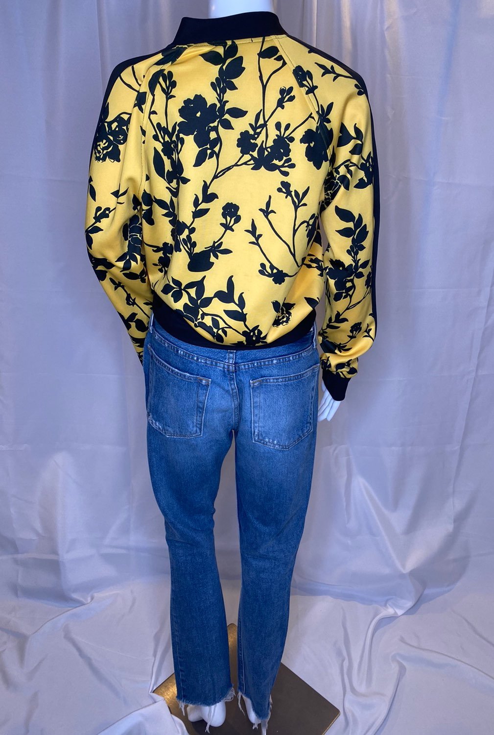 【LEMEME】 Ange Jacket 2色 Black and yellow floral jacket
