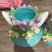 Easter spring bunny girl candle plant holders new