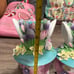 Easter spring bunny girl candle plant holders new