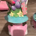 Easter spring bunny girl candle plant holders new
