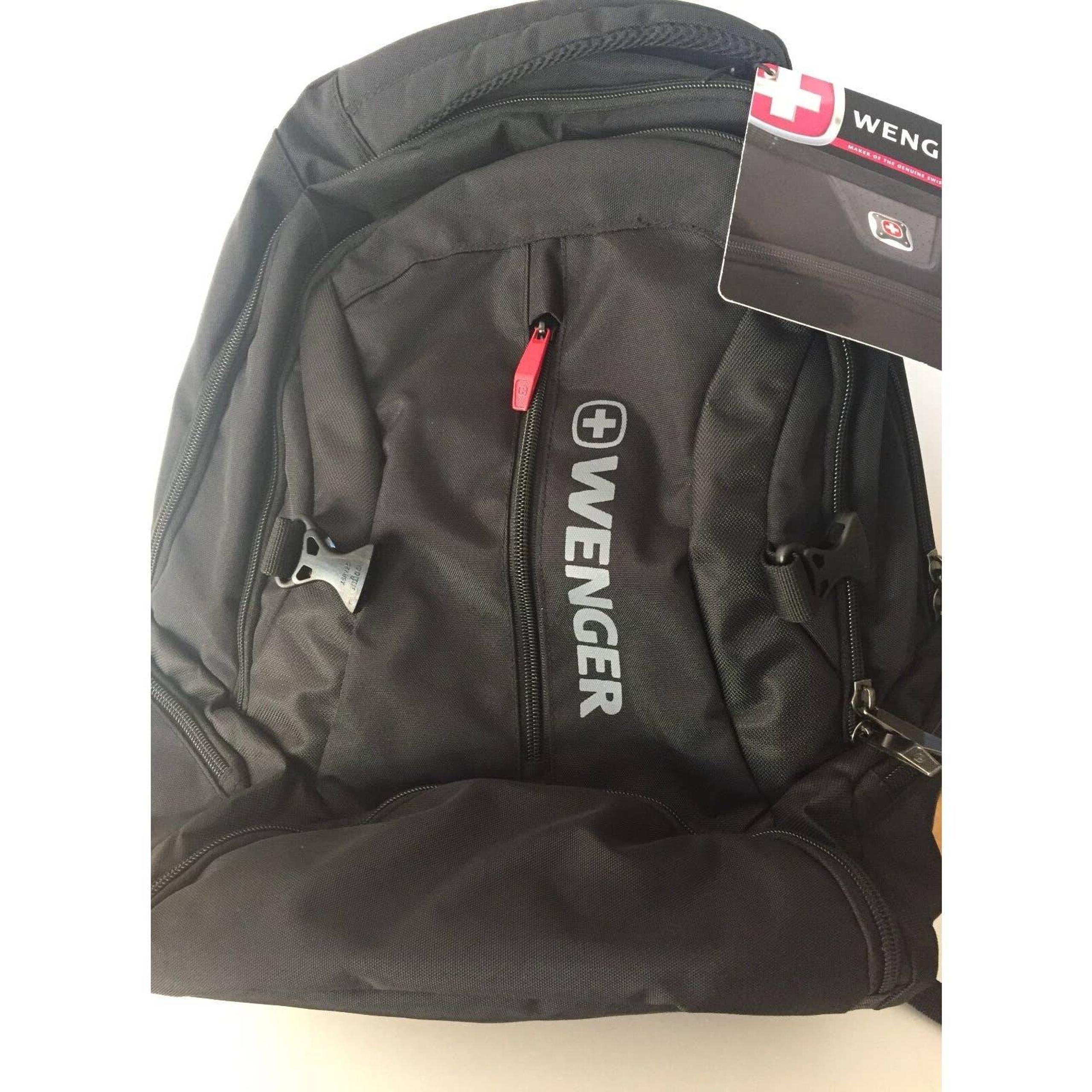 Wenger Black Five Pocket Backpack NWT