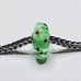 Trollbeads Unique, Green, Red, Floral authentic stamp LAA 925
