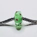 Trollbeads Unique, Green, Red, Floral authentic stamp LAA 925