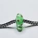 Trollbeads Unique, Green, Red, Floral authentic stamp LAA 925