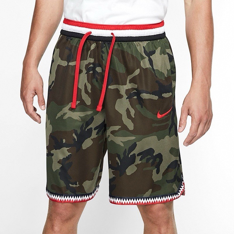 NIKE DRI FIT DNA CAMO CAMOUFLAGE BASKETBALL SHORTS BV7735-223 MENS SIZE MEDIUM
