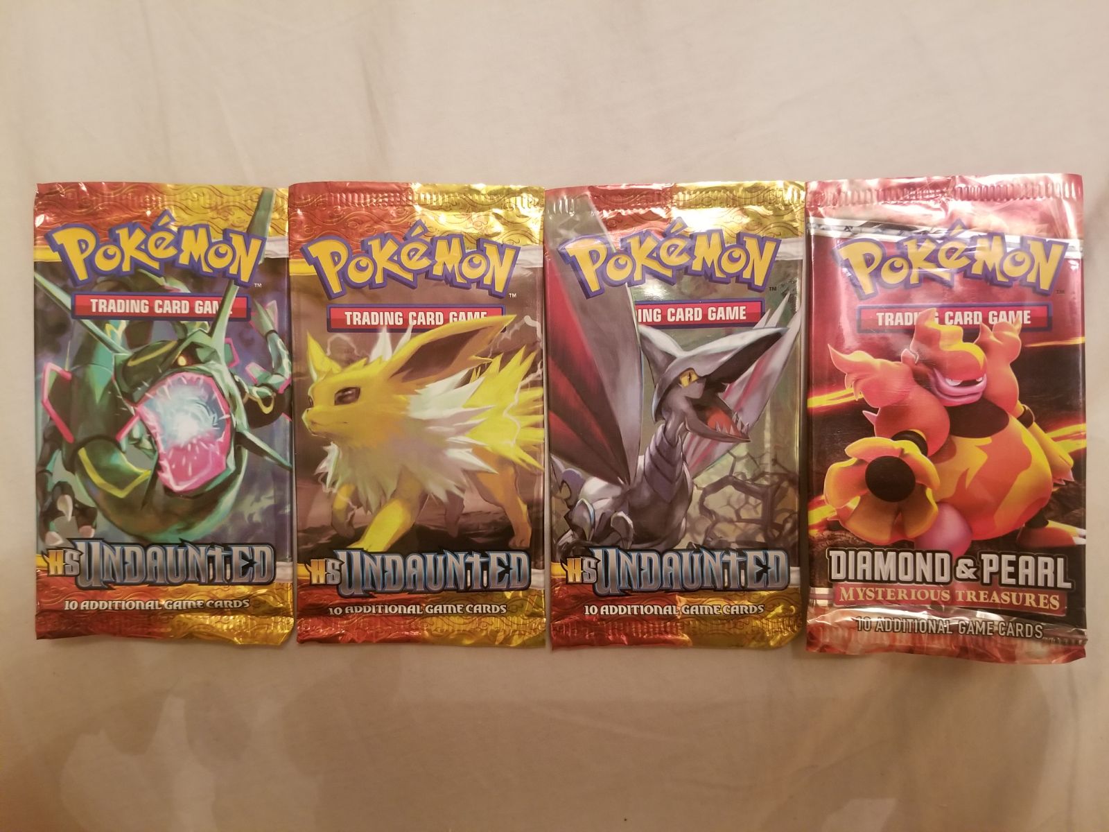 Pokemon empty wrappers