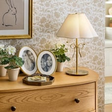 Studio McGee Stick Lamp with Bow Brass - Threshold