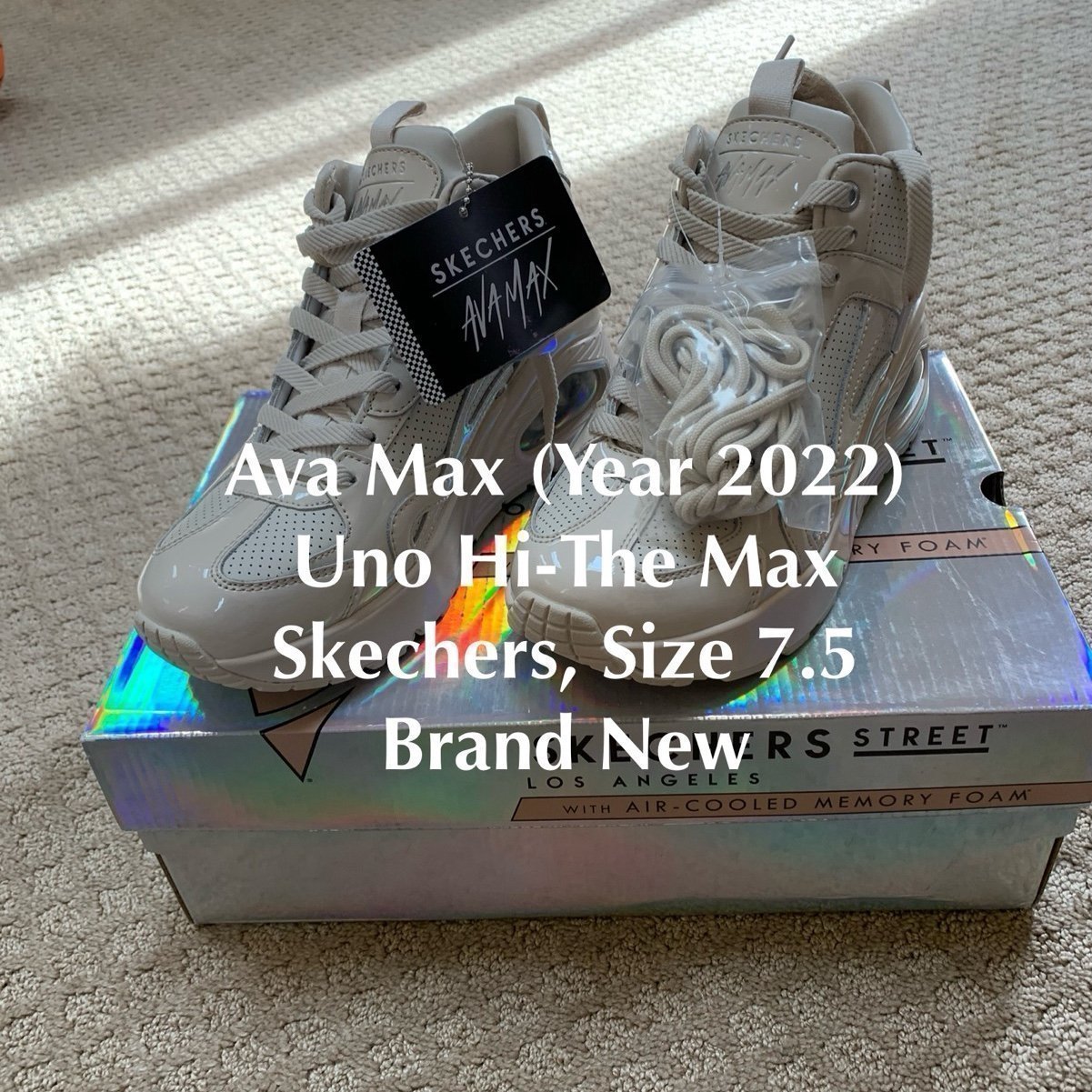 Ava Max Limited Edition Uno Hi Skechers, 7.5