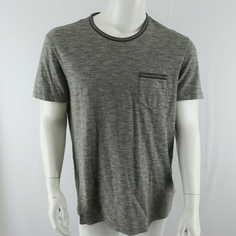 RRL Double RL Short Sleeve Pocket T Shirt Mens Large Gray Cotton Ralph Lauren