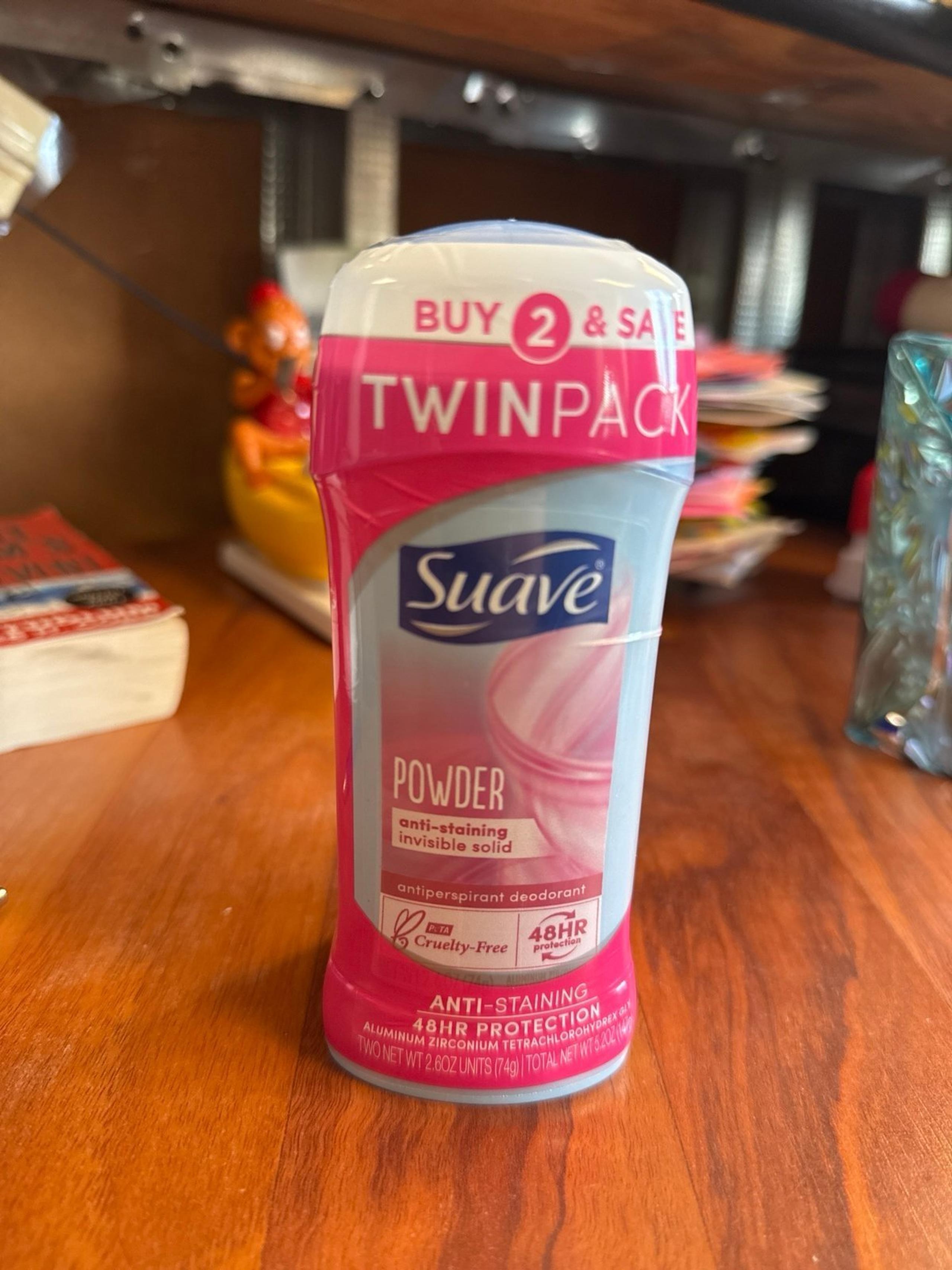 Twinpack powder anti- staining invisible solid ( 48 hours )