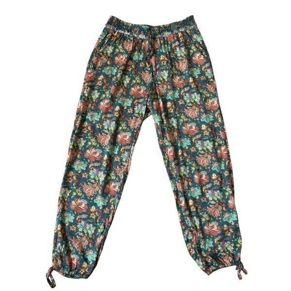 Sundance Riya Cinchable Harem Floral Boho size M Green