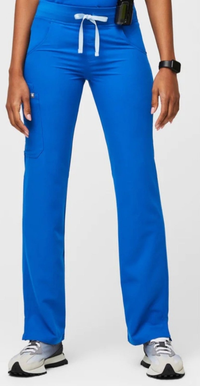 Figs Royal Blue Scrub Set Size Small- Casma 3 -pocket top/ Kade Cargo Pants