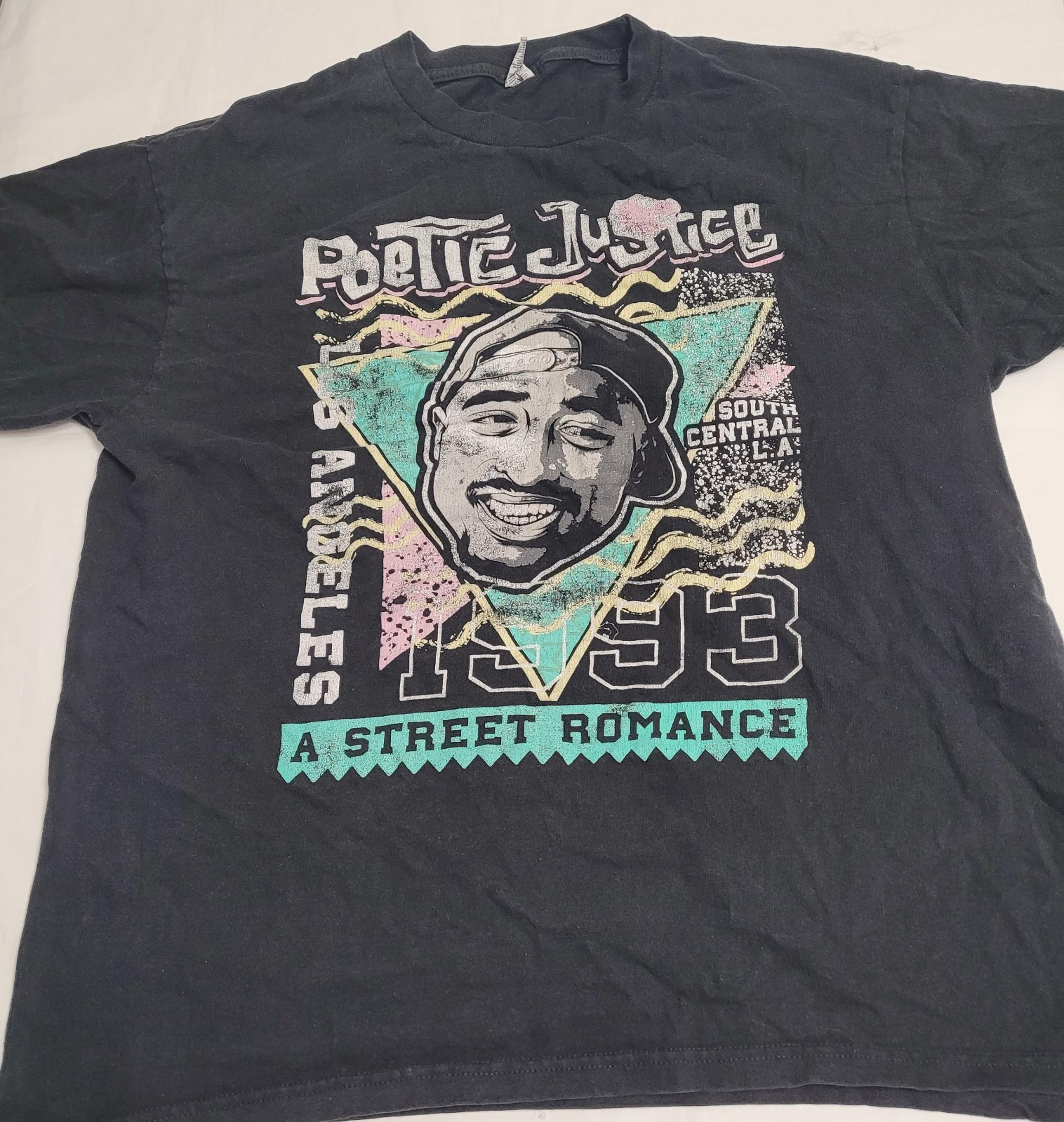 Optima Cotton Wear Quebec Poetic Justice 1993 Romance T-shirt Mens L