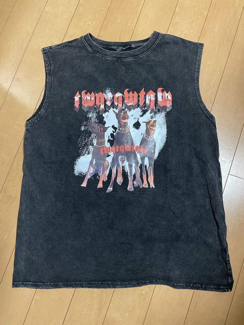 Bling Leads Sleeveless T-shirt Black Wash (vintage) Size L