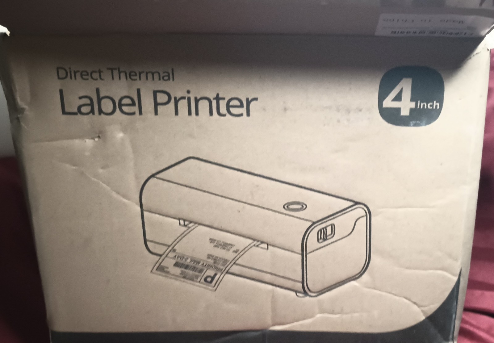 Direct thermal label printer